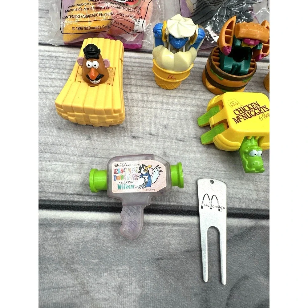 LOT OF VINTAGE 80'S / 90'S MCDONALD'S HAPPY MEAL TOYS CHANGEABLES BEANIE‎ BABIES